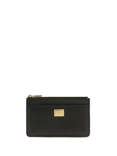 leather zip card holder