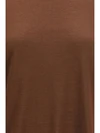 short-sleeve cashmere and silk sweater