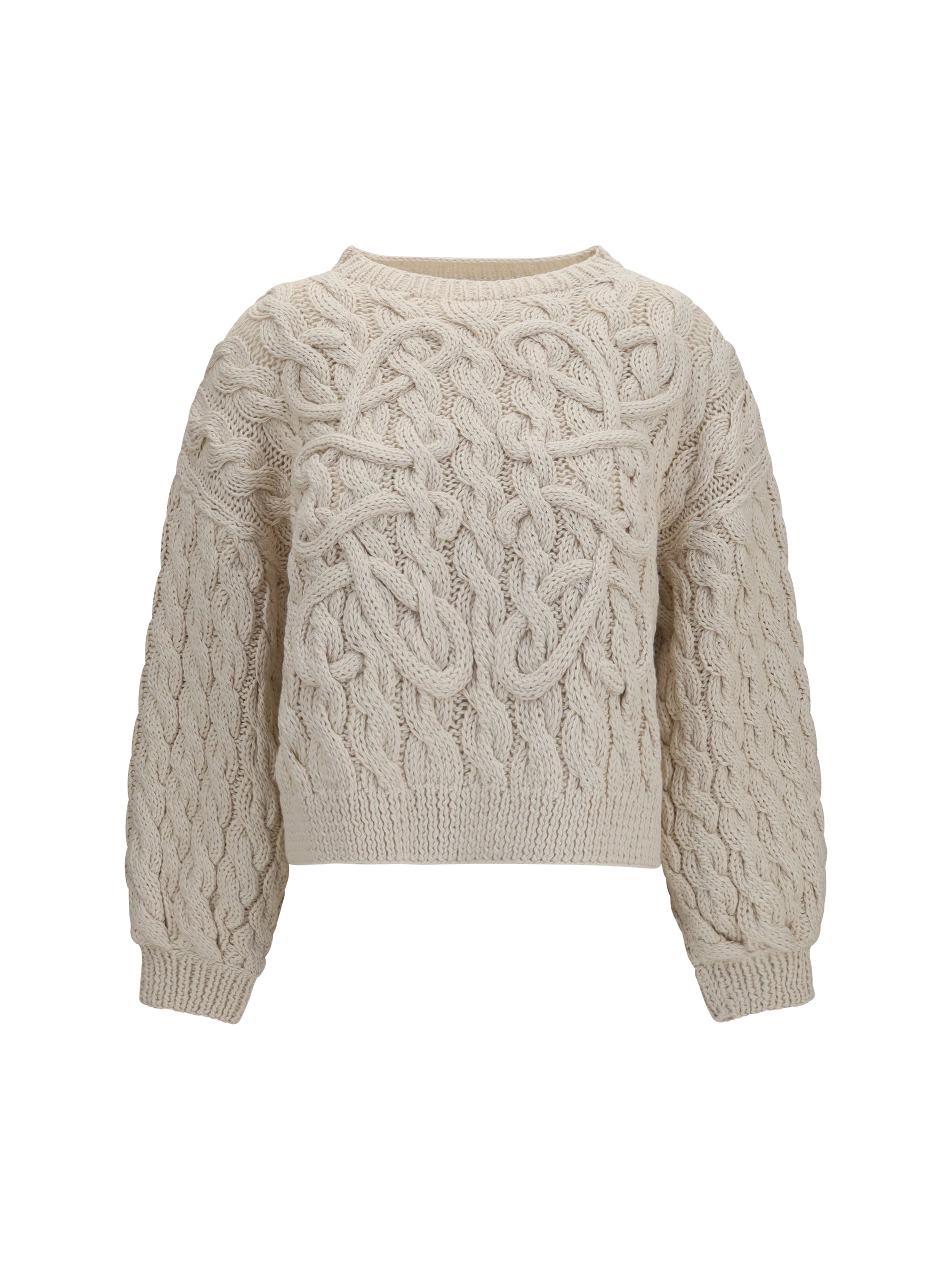 LOEWE M wool and cotton-blend midweight knit