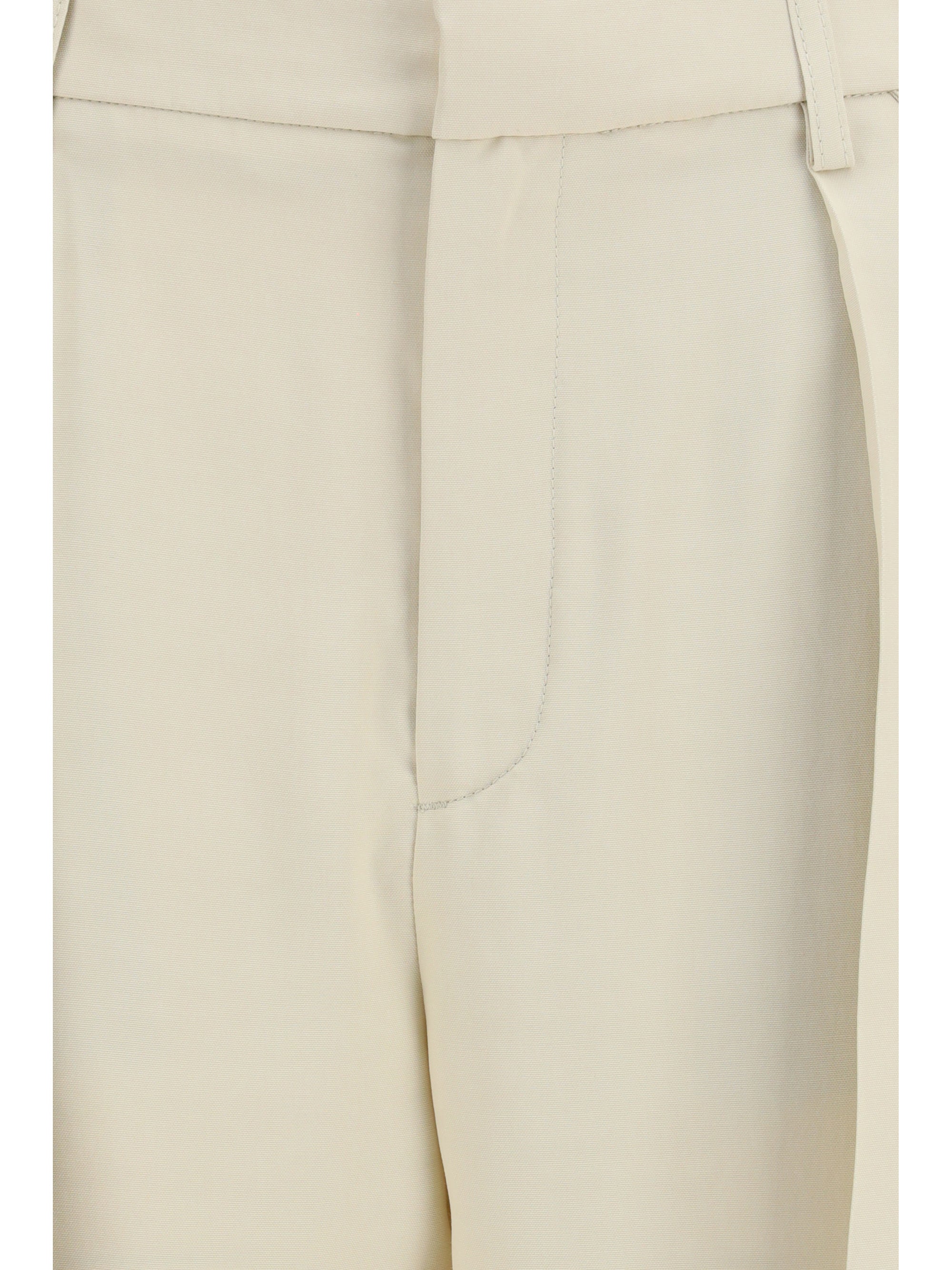 wide leg canvas pants