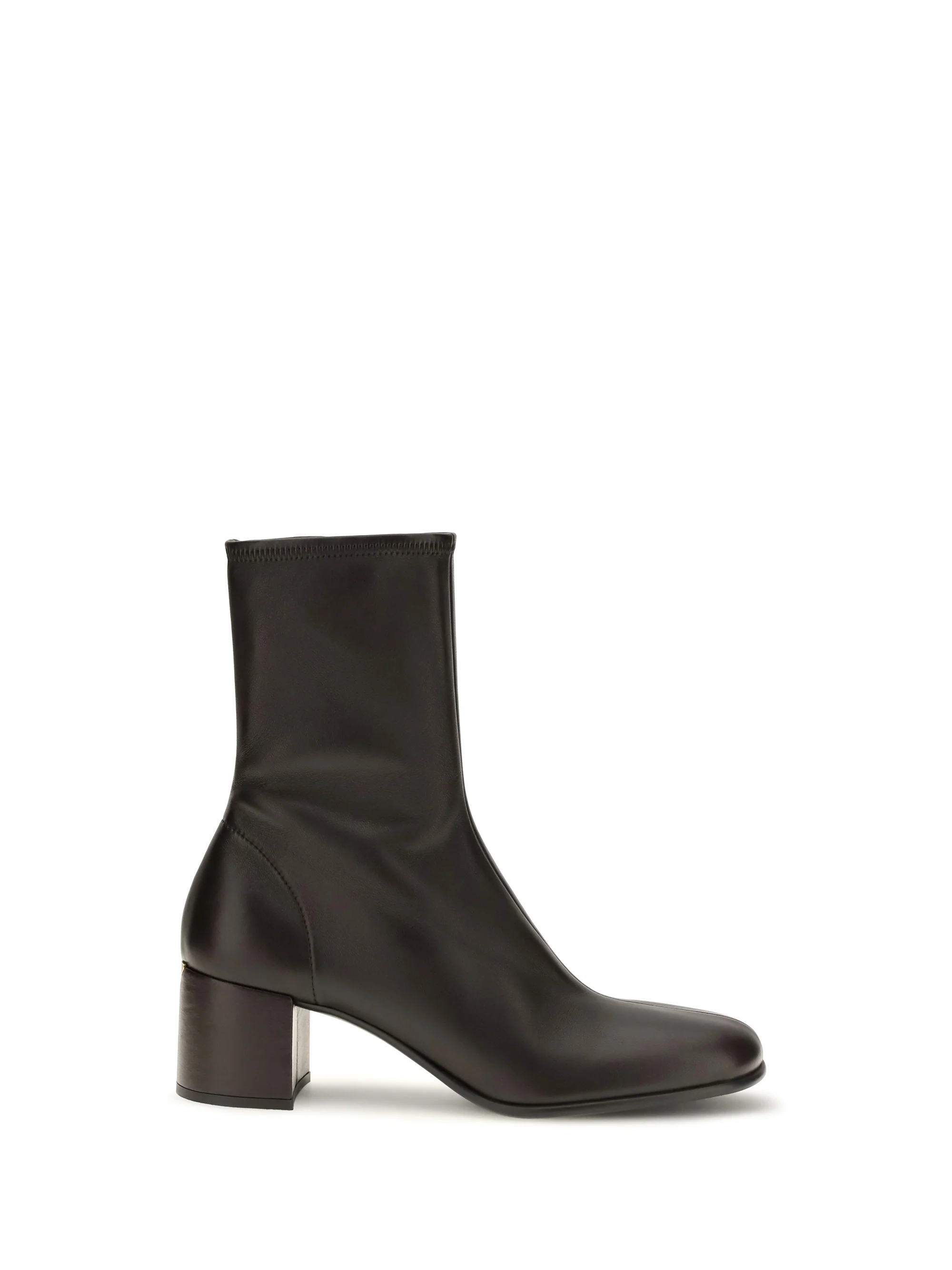 PRADA 39 stretch nappa leather ankle boots