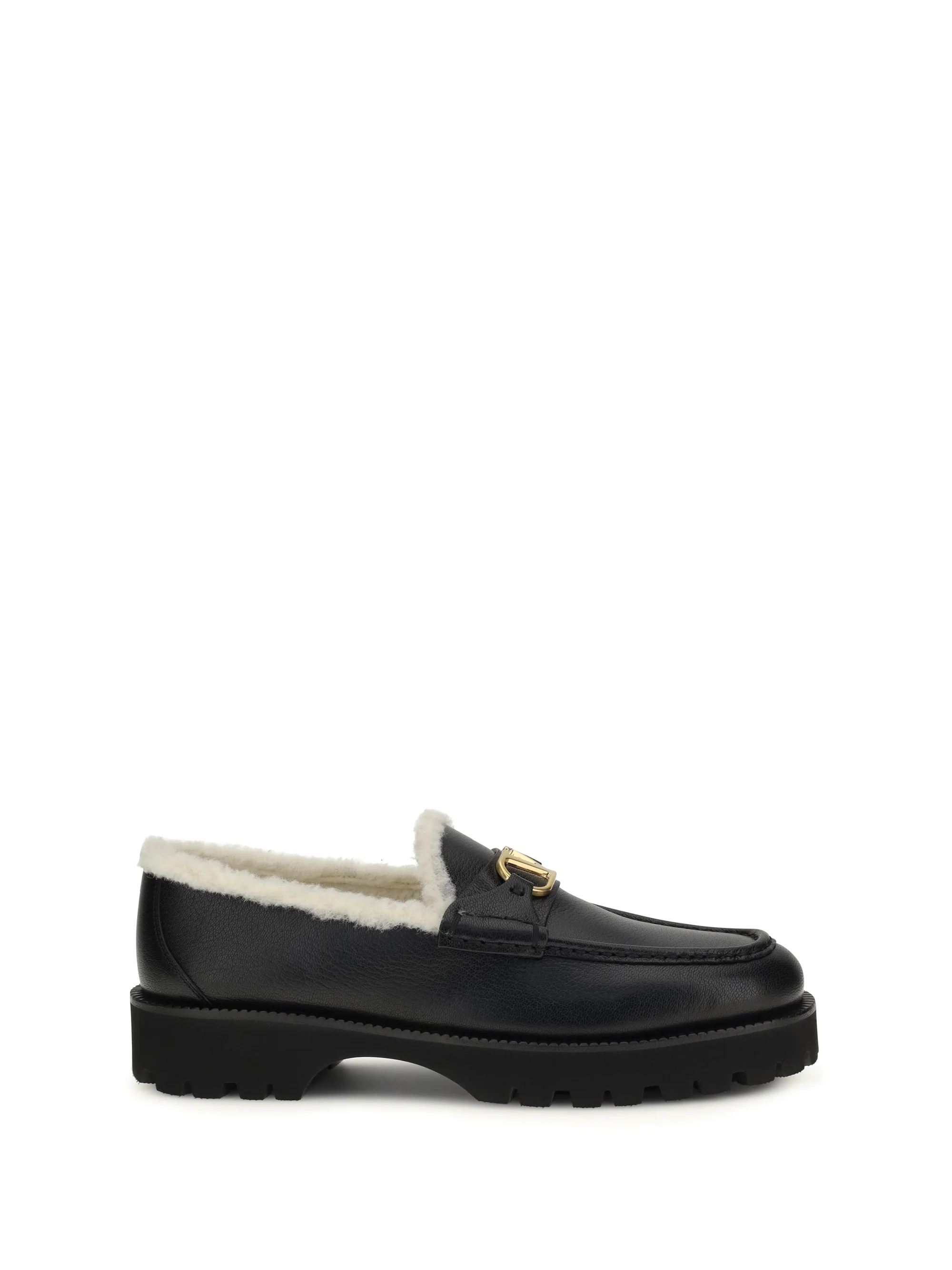 VALENTINO GARAVANI 39.5  vlogo fur loafers