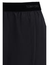 stretch silk satin pants