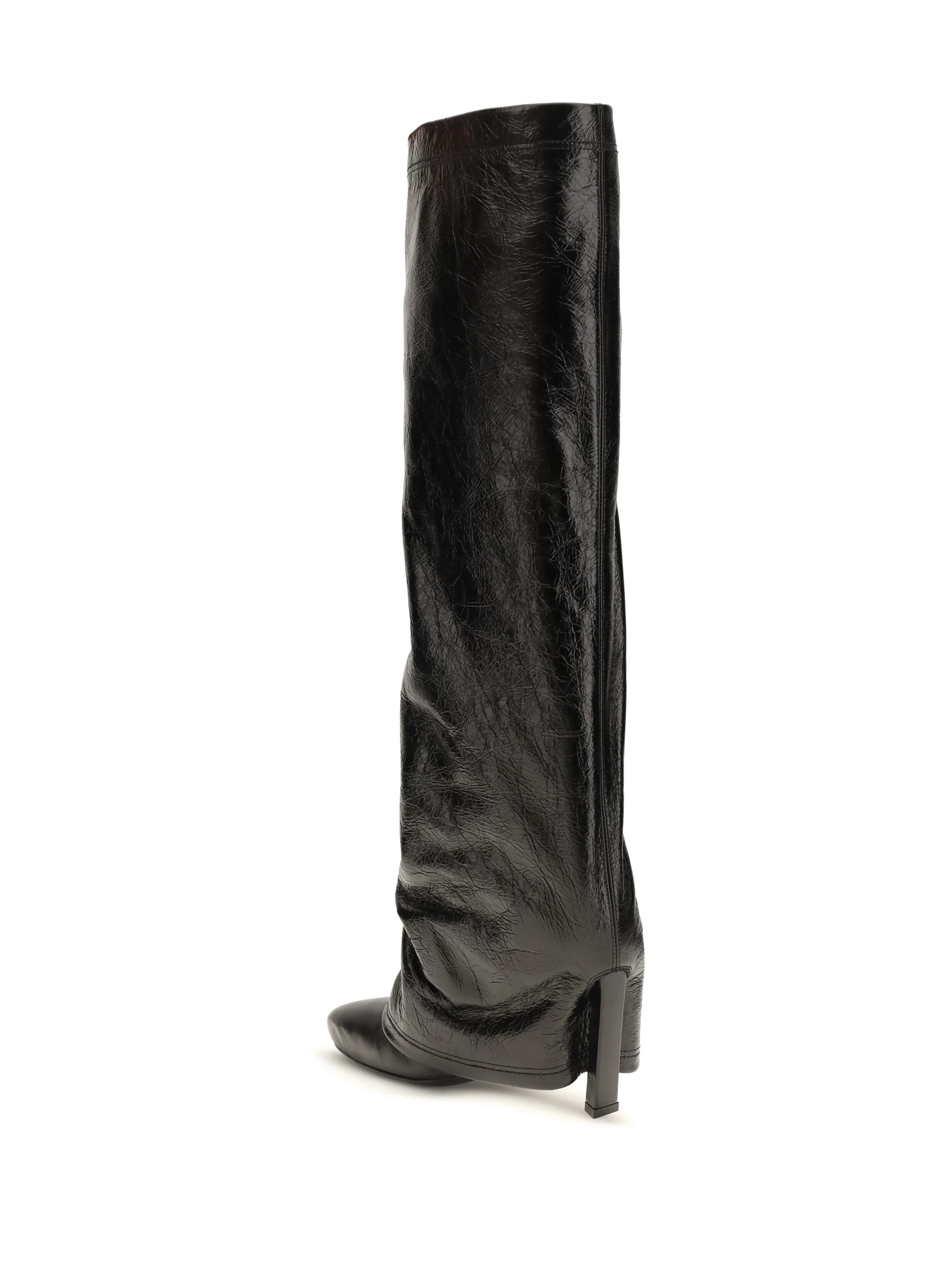 knee-high eco-leather boots