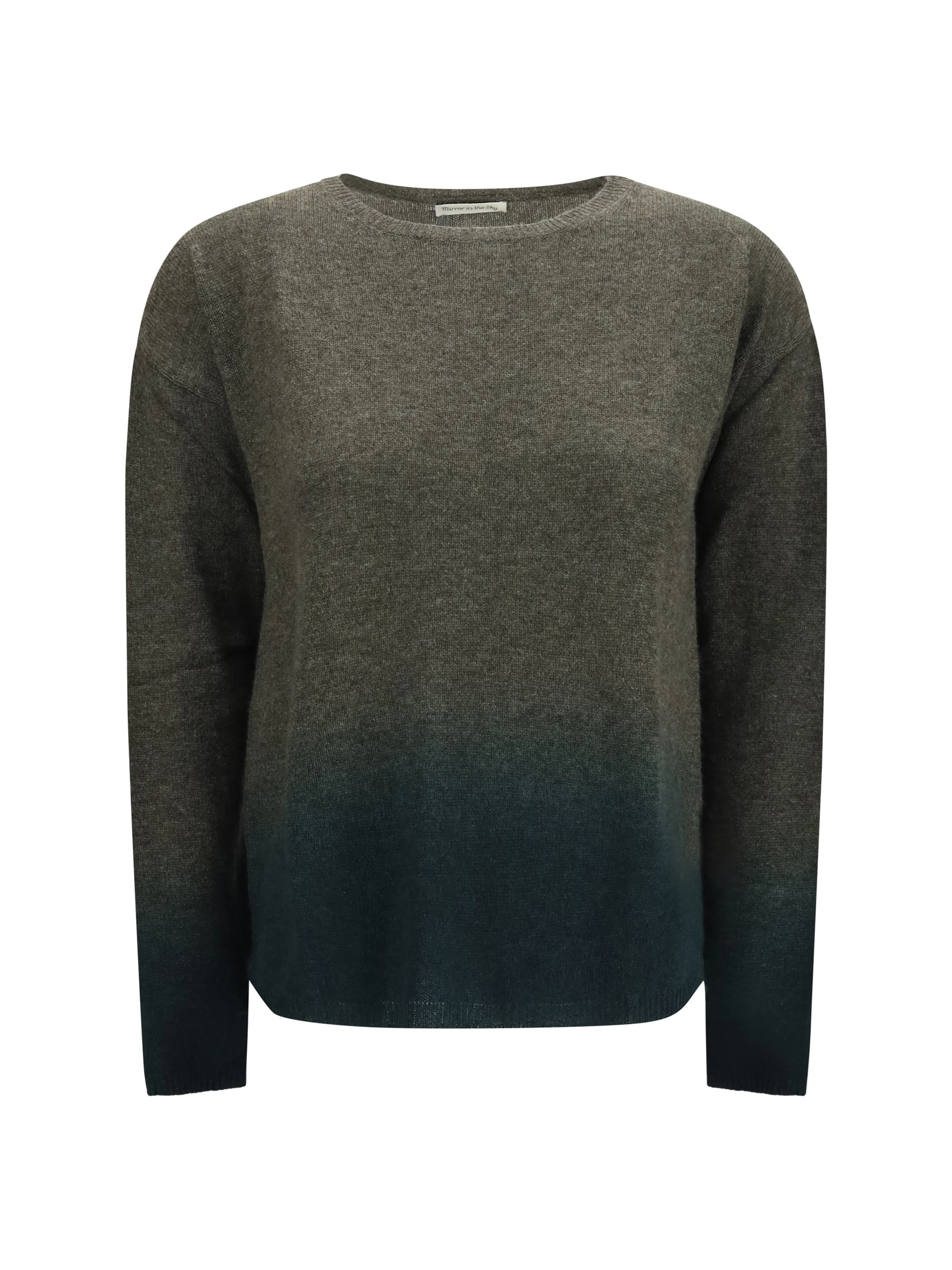 MIRROR IN THE SKY L gradient crewneck sweater