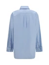 oversized shirt with pocket and embroidered logo