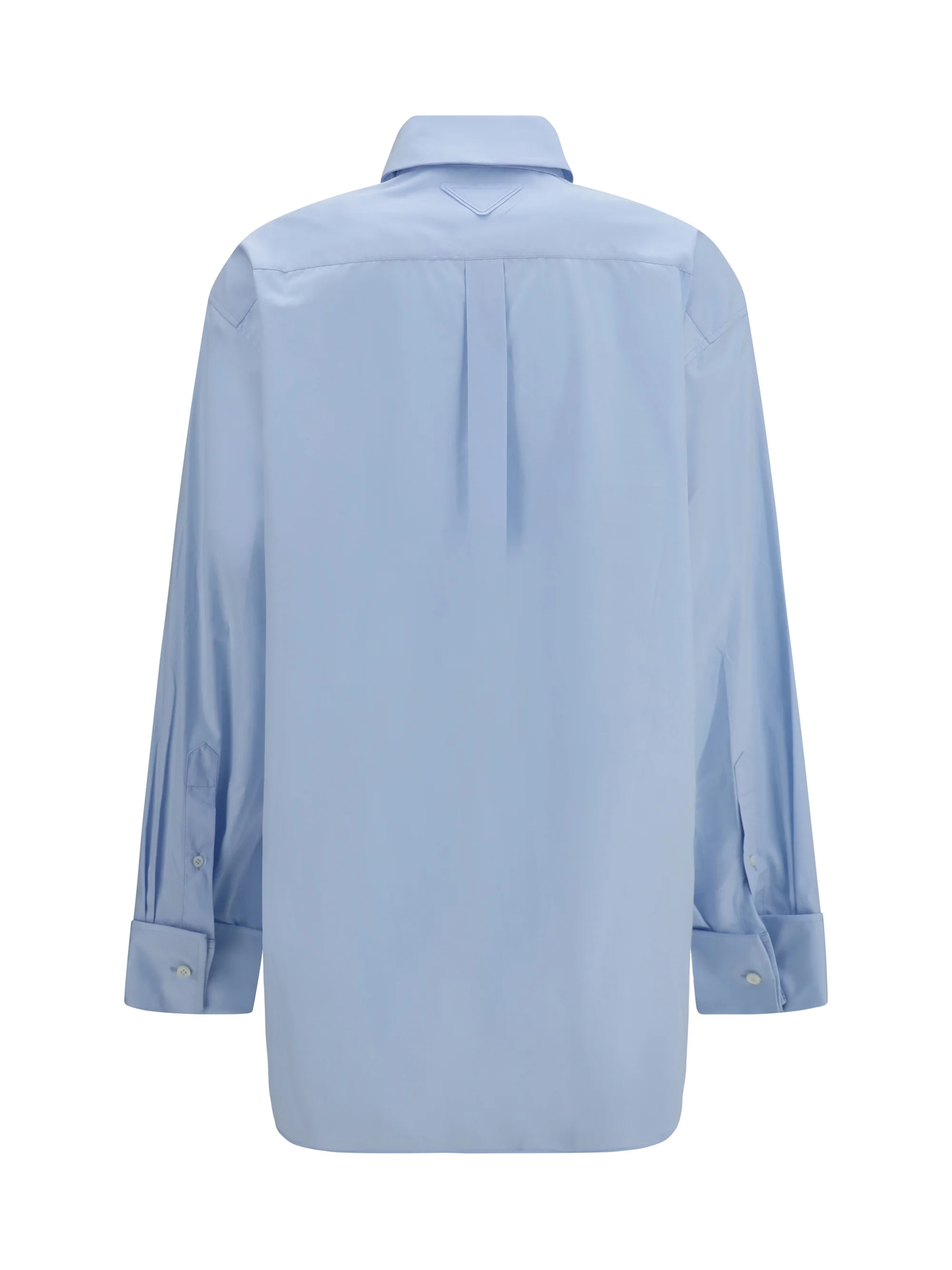 oversized shirt with pocket and embroidered logo