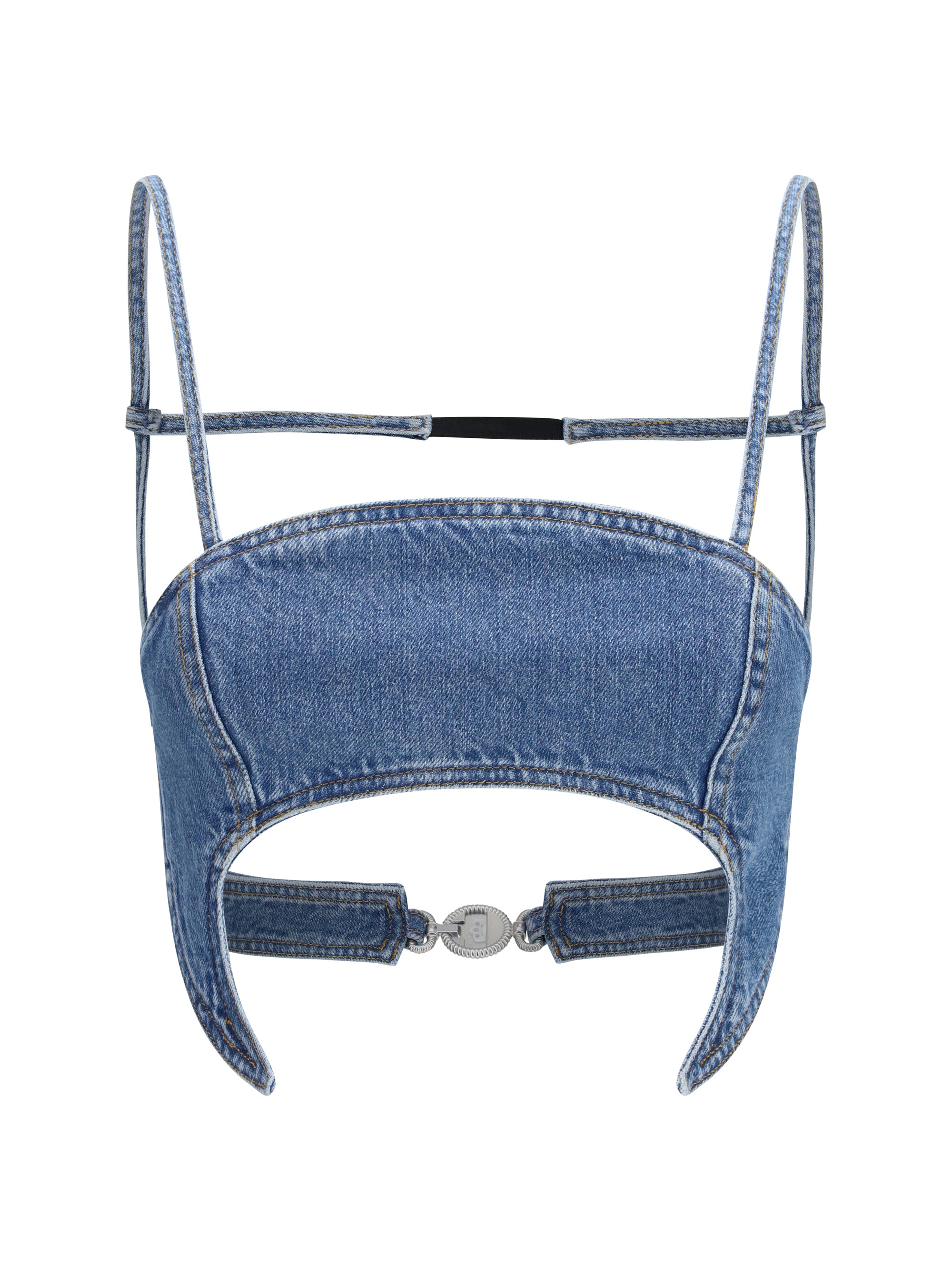 MARINE SERRE 36 denim moon top 