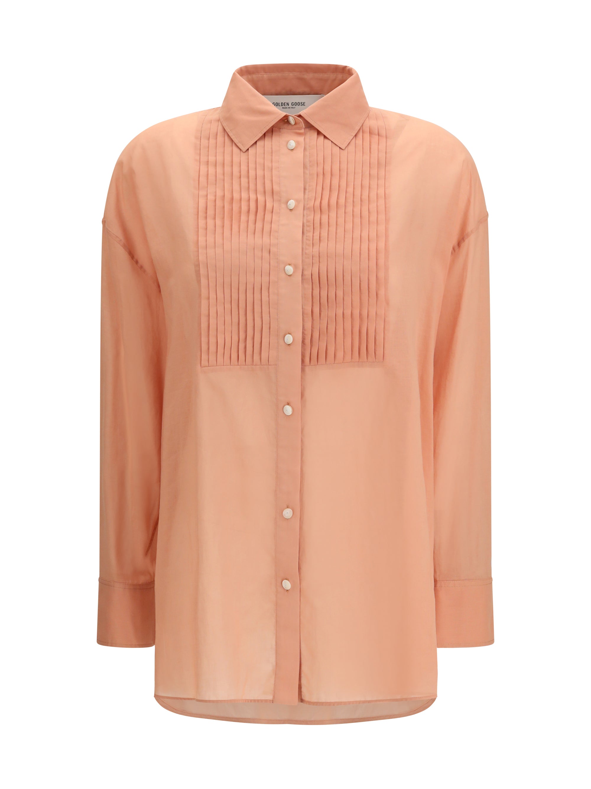 GOLDEN GOOSE M oversized shirt in cotton with pleated bib