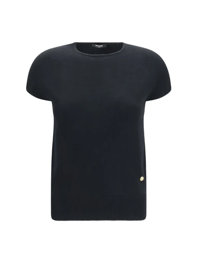sleeveless wool and cashmere sweater