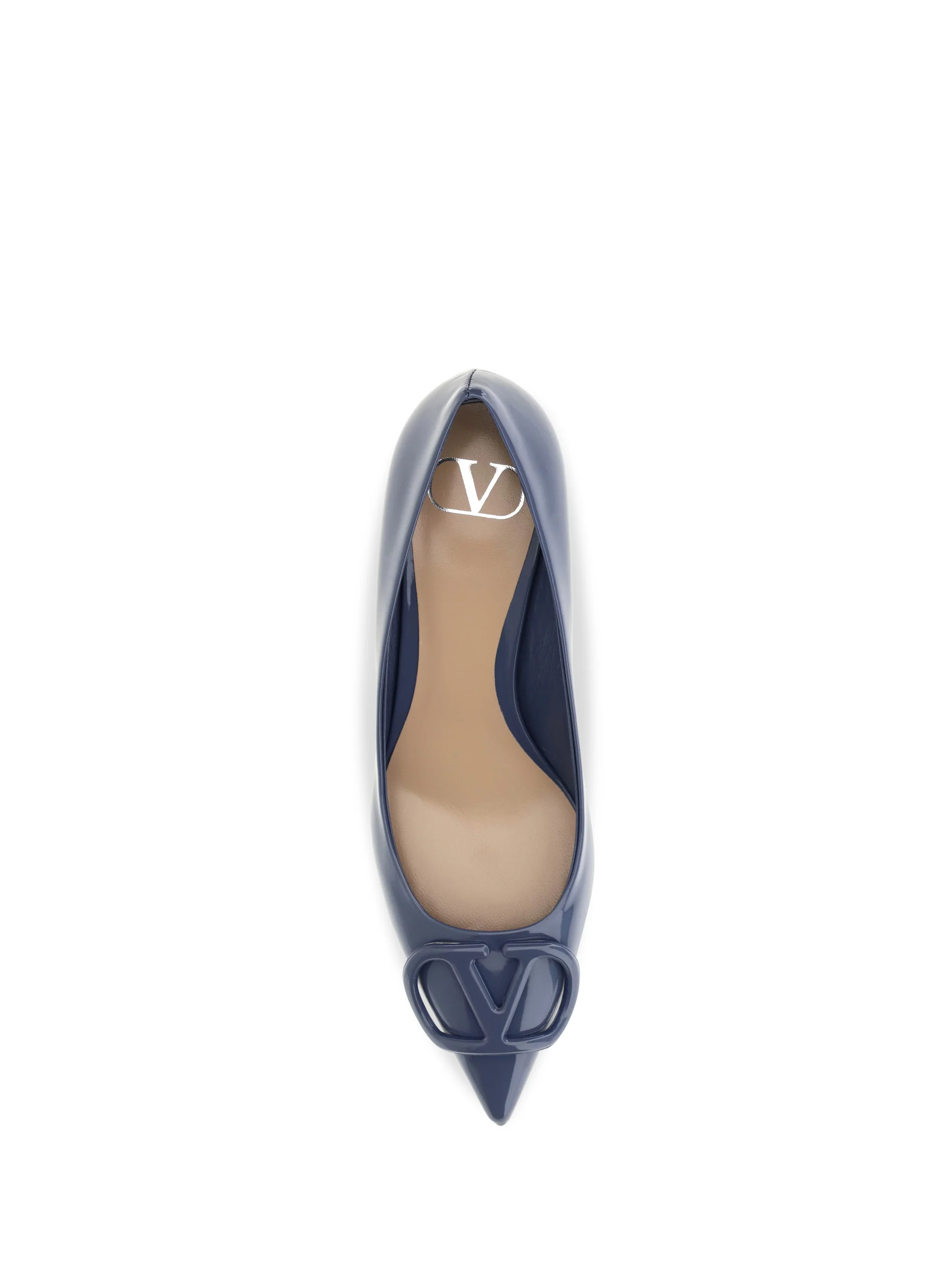 vlogo signature patent leather pumps