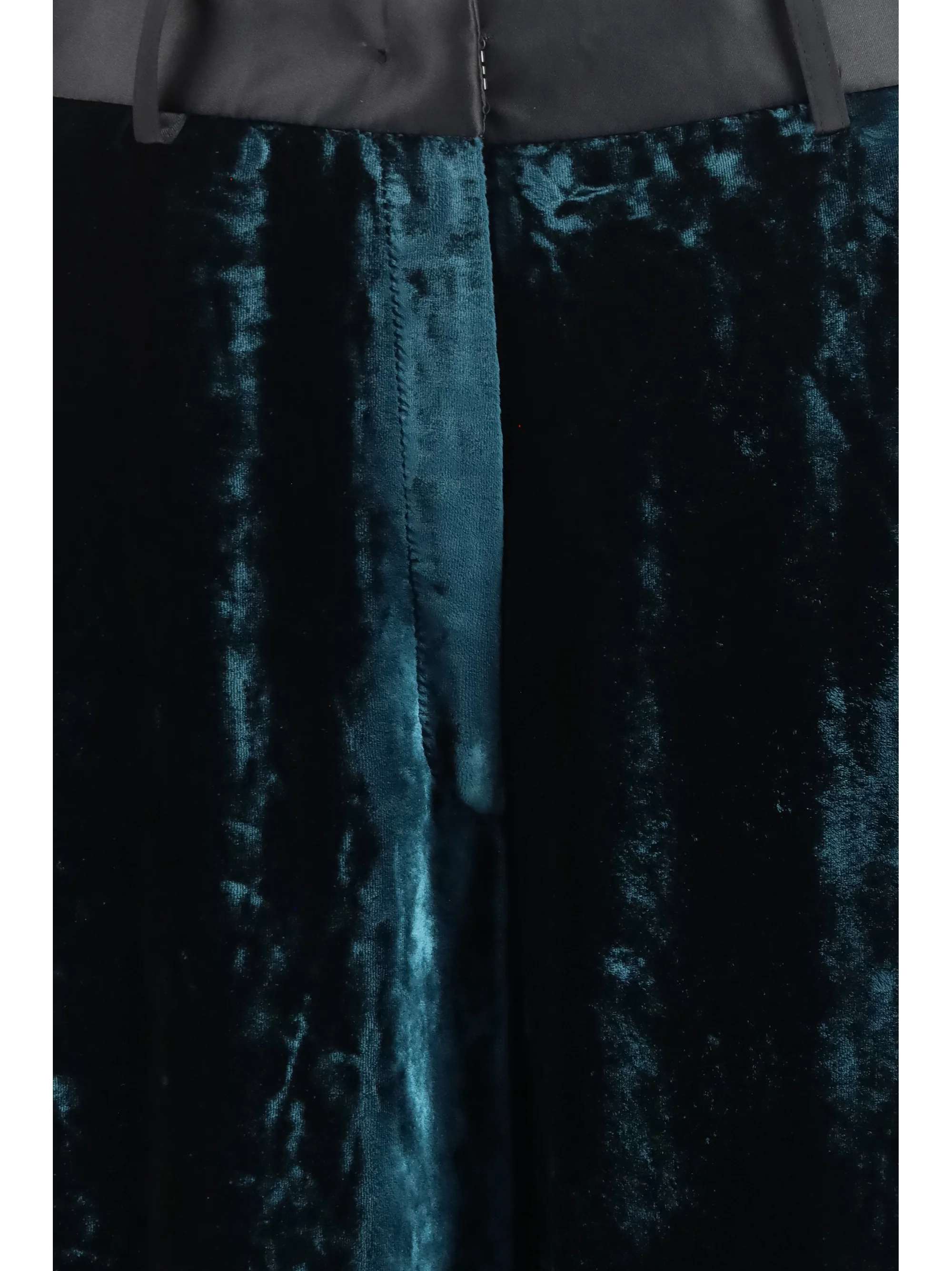 moiré velvet tuxedo pants