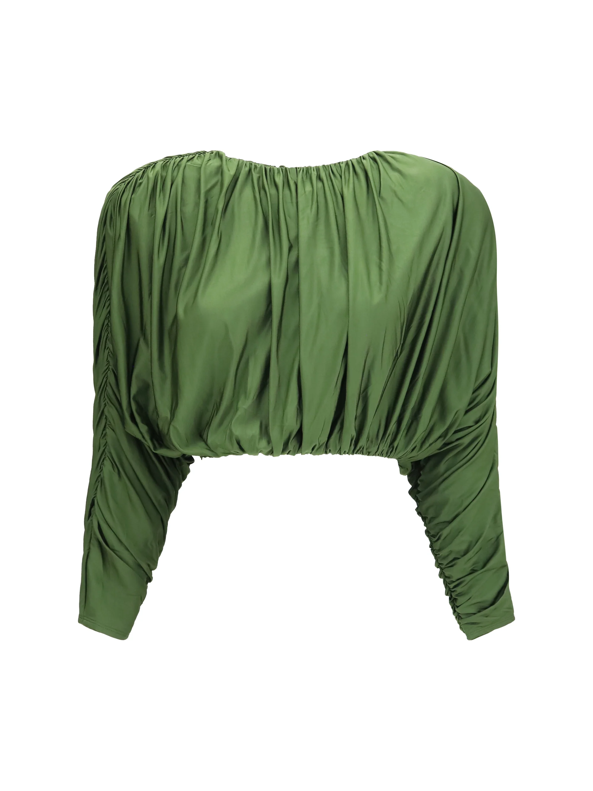 SELF-PORTRAIT 6 draped jersey top