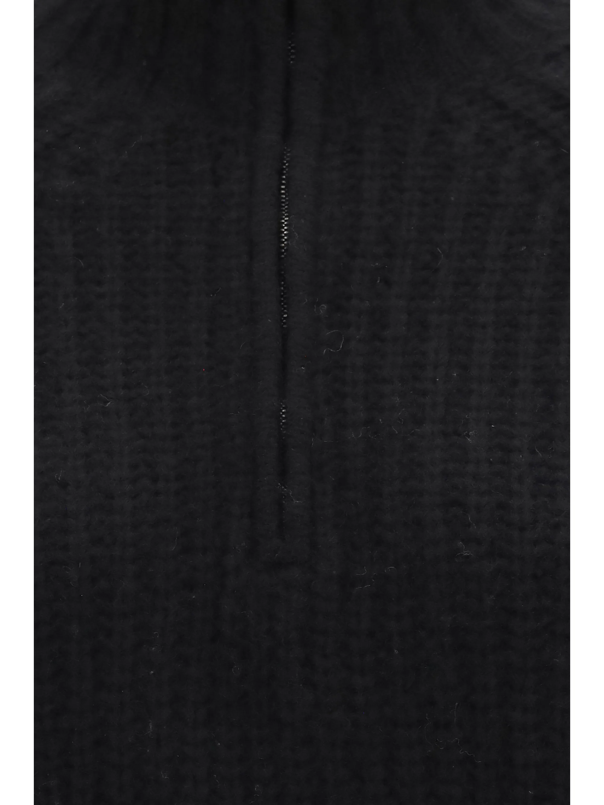 ribbed troyer sweater with zip
