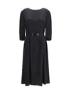 wool and silk midi dress
