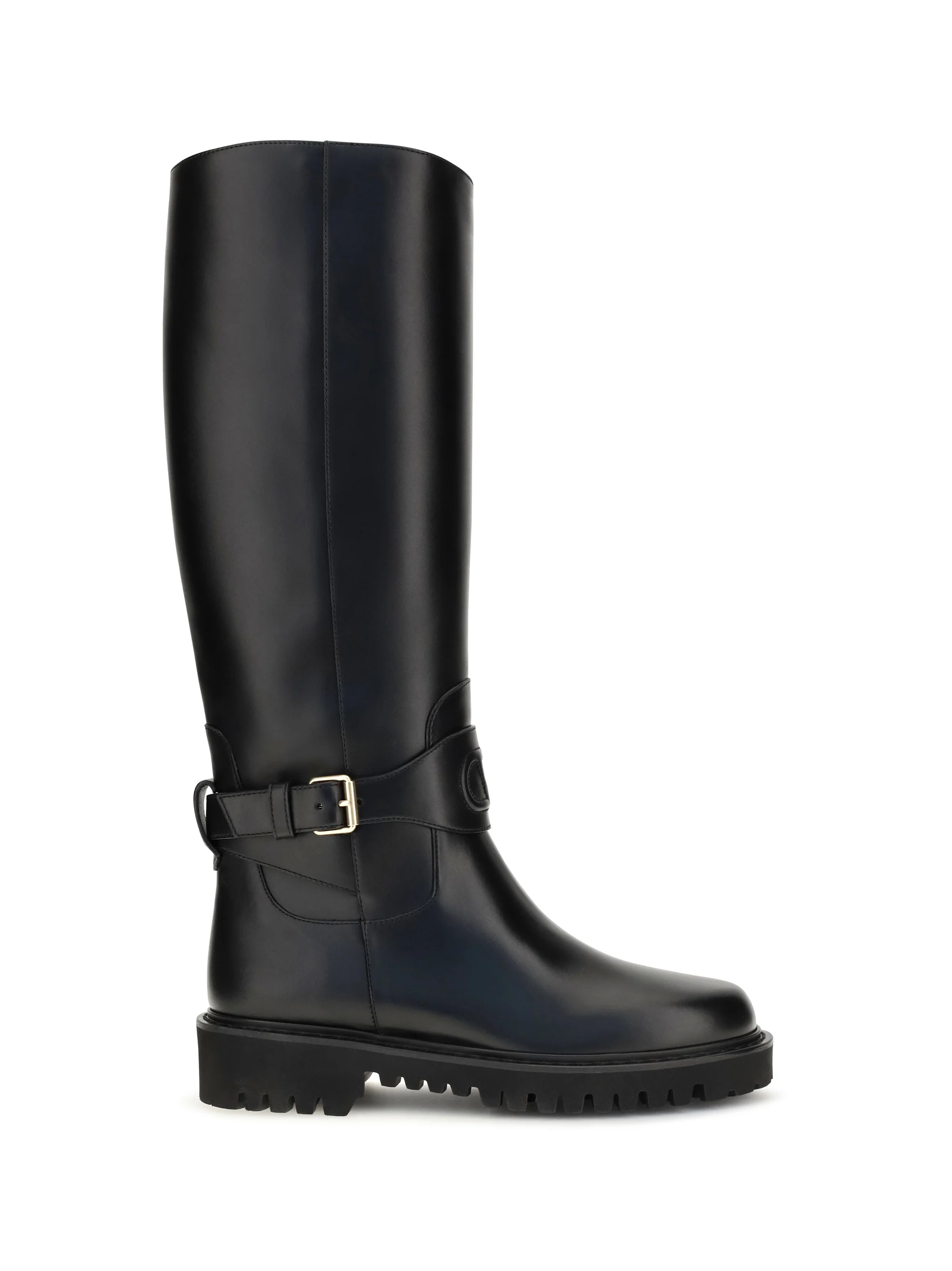 vlogo signature calfskin high boots