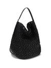 paper raffia tote shoulder bag