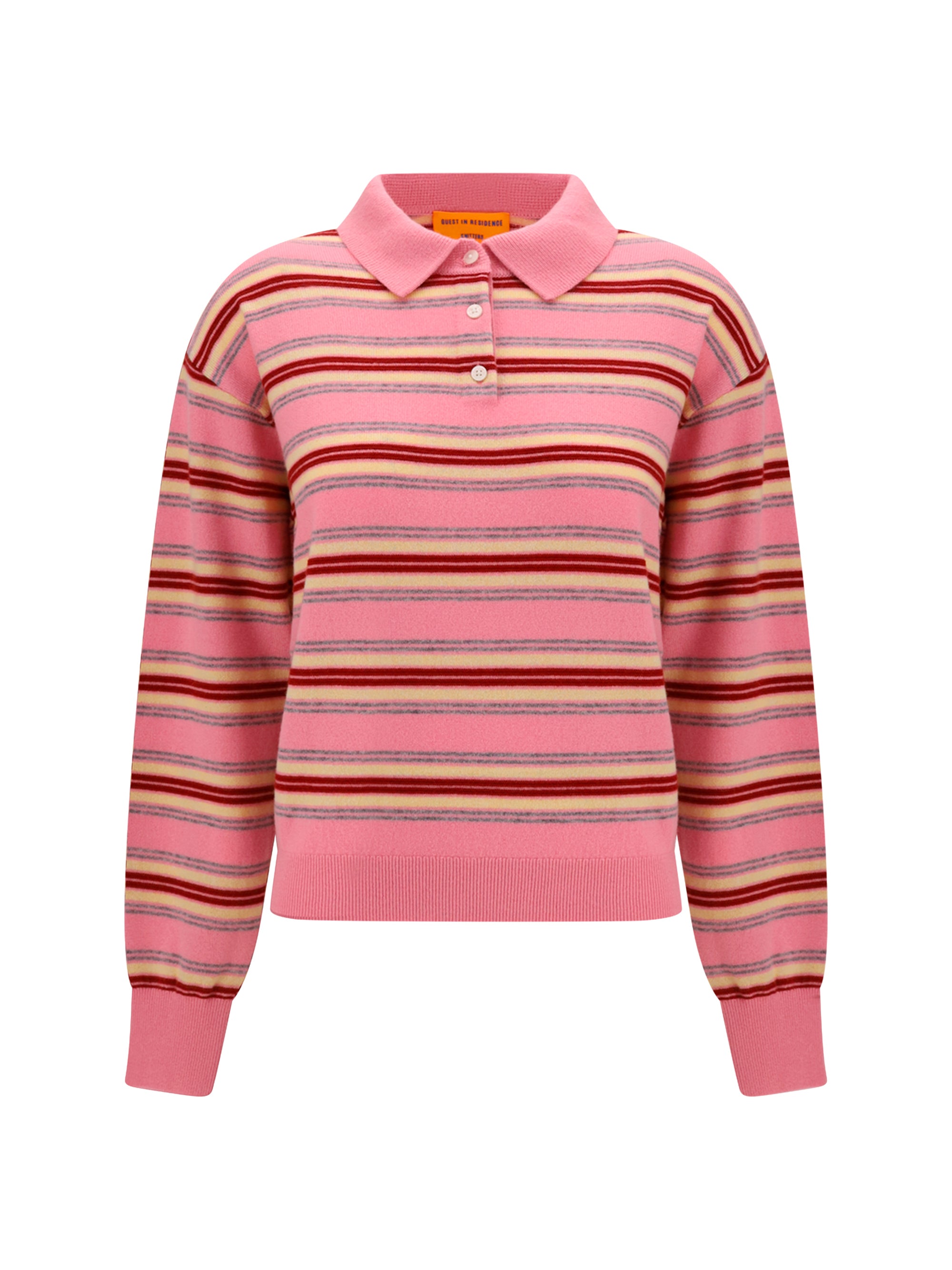 GUEST IN RESIDENCE M college striped polo sweater 