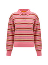 college striped polo sweater