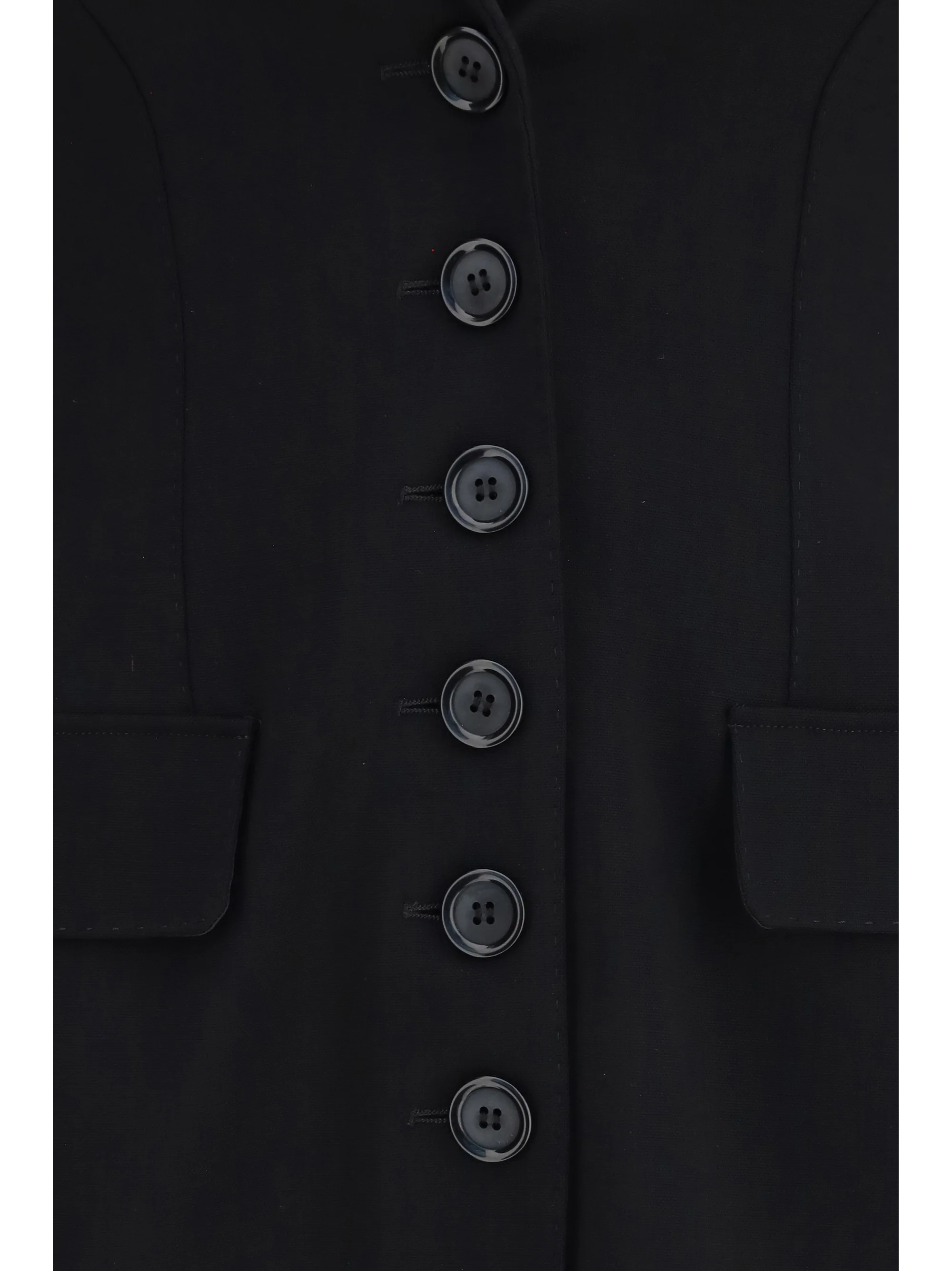 stretch wool single breasted jacket