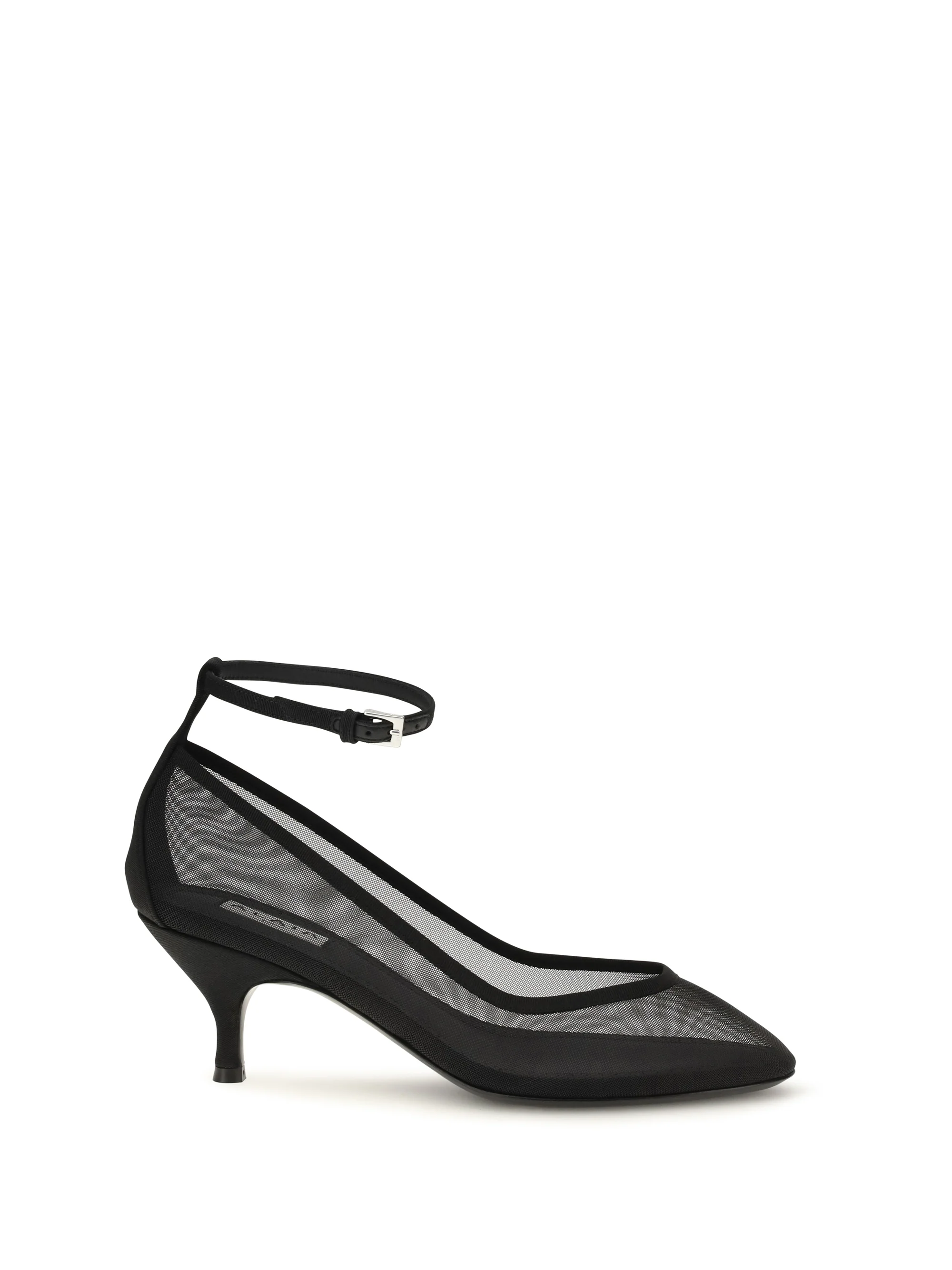 nude mesh pumps