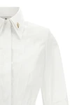 the elisabetta franchi cropped shirt redefines the codes of classic tailoring th
