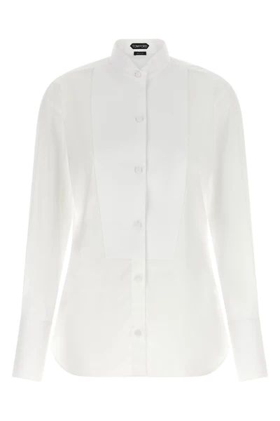 the tuxedo shirt by tom ford reinterprets the codes of formal tailoring through