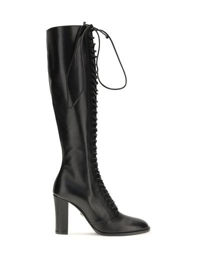 lace-up knee-high boots
