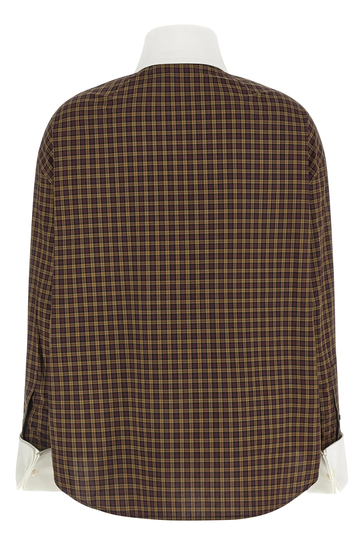 MARNI 36 the marni poplin check shirt redefines classic tailoring through unexpected prop
