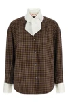 the marni poplin check shirt redefines classic tailoring through unexpected prop