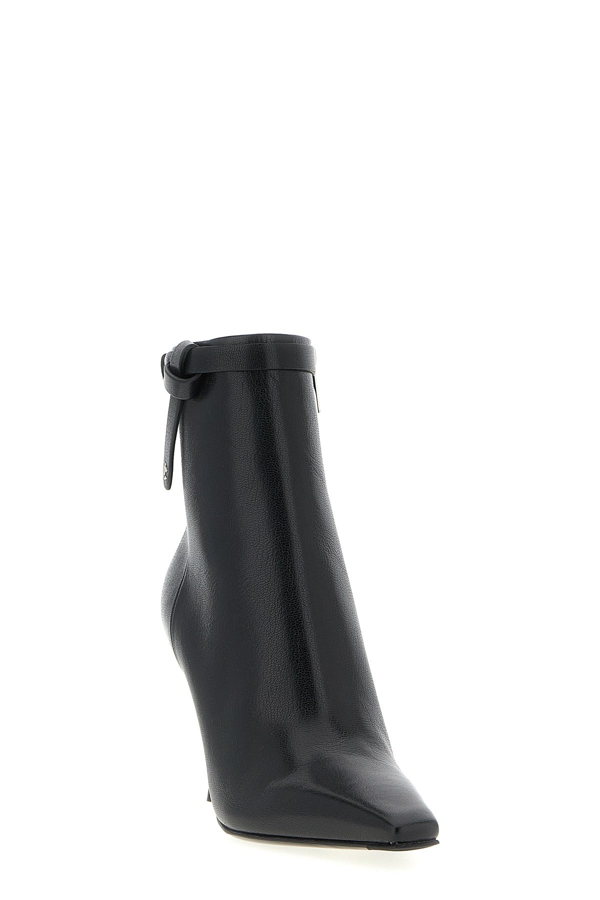 JIMMY CHOO 40 camie shiny kidskin leather ankle boots