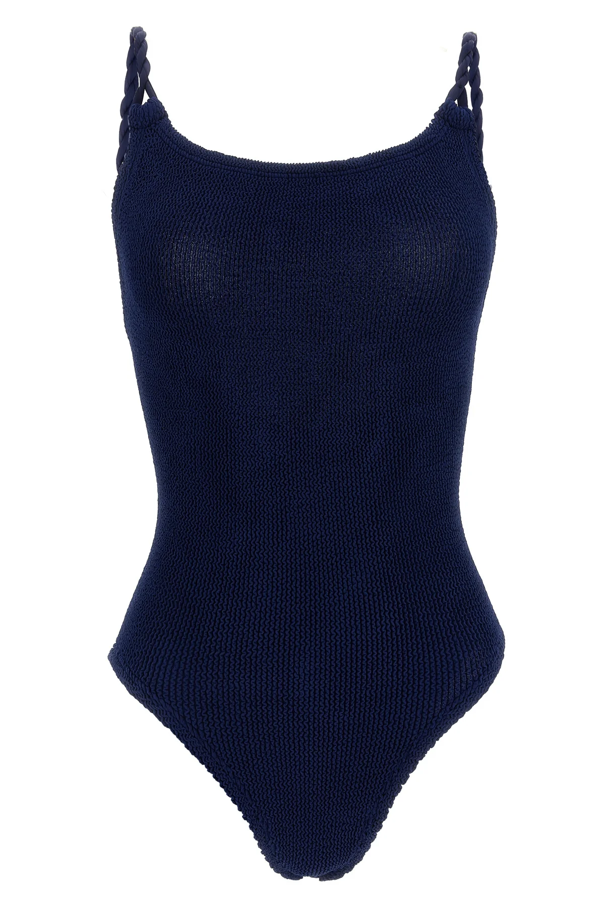 the hunza g camille one-piece swimsuit redefines beachwear through an innovative
