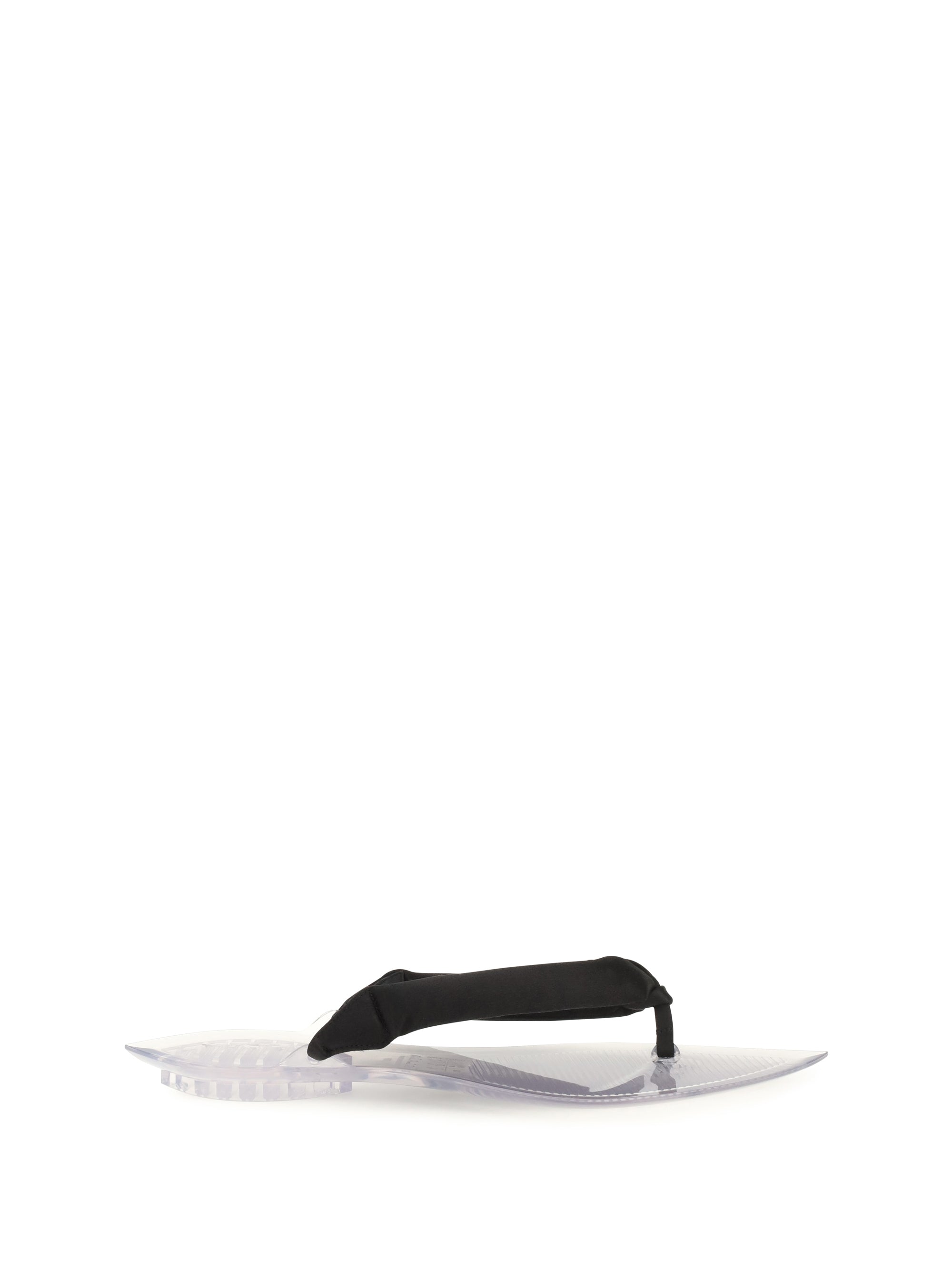 satin flip-flop sandals