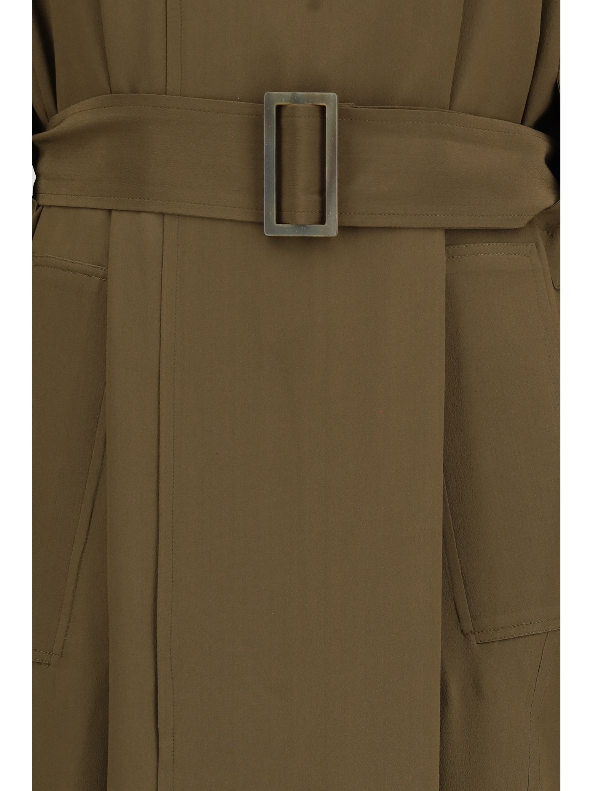 silk trench coat