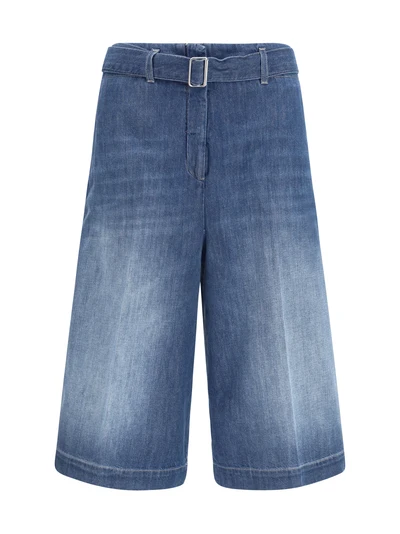 cotton shorts with a belt