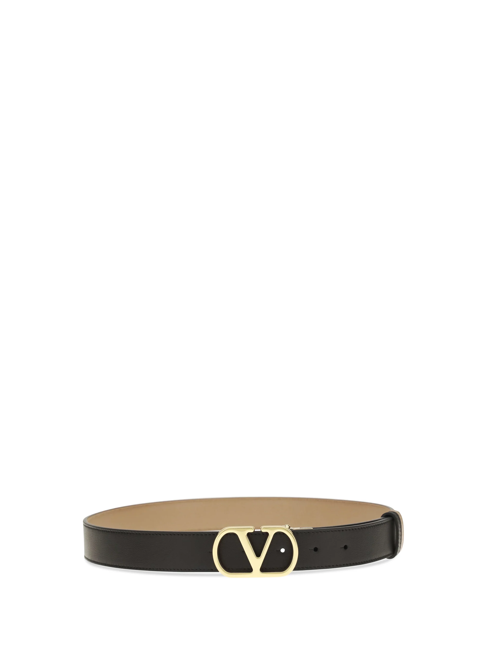 VALENTINO GARAVANI 75 vlogo signature reversible polished calf leather belt