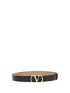 vlogo signature reversible polished calf leather belt
