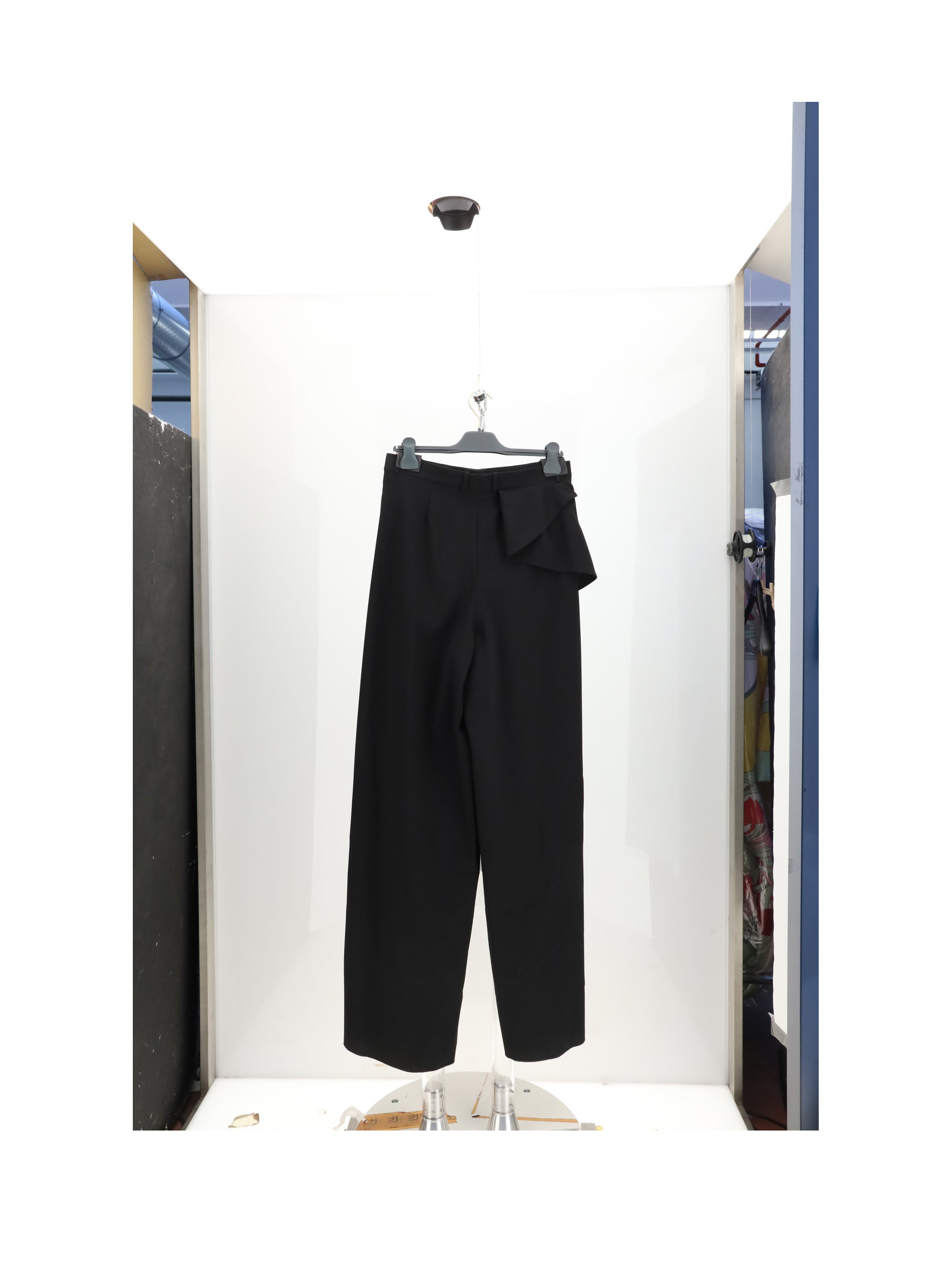 ruffle panta nero
