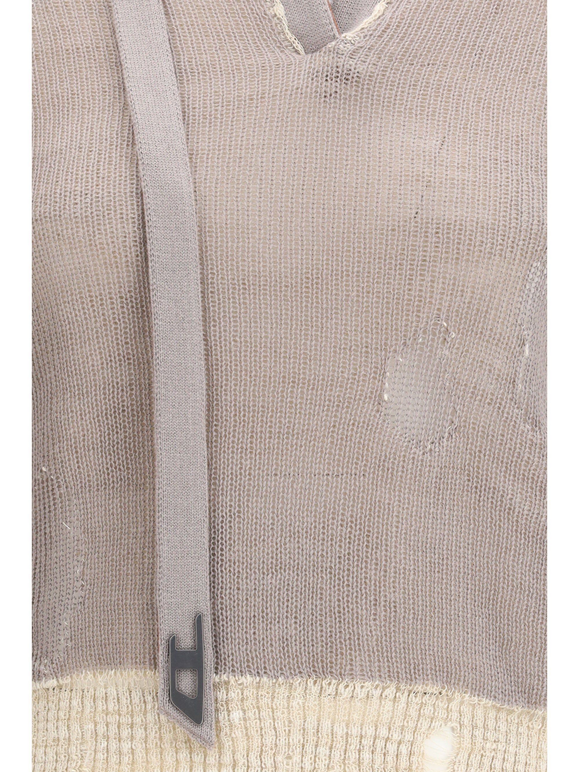 worn-effect sweater