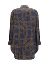 lightweight printed silk twill shirt