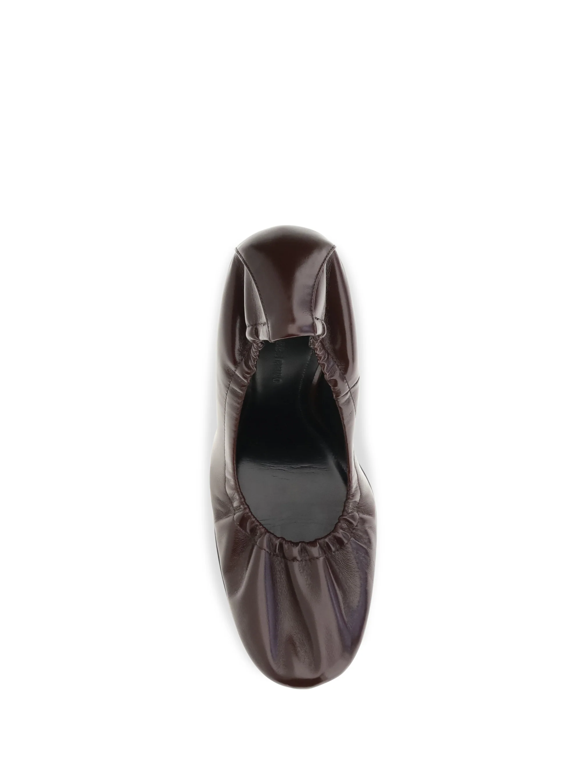 pucker leather pumps