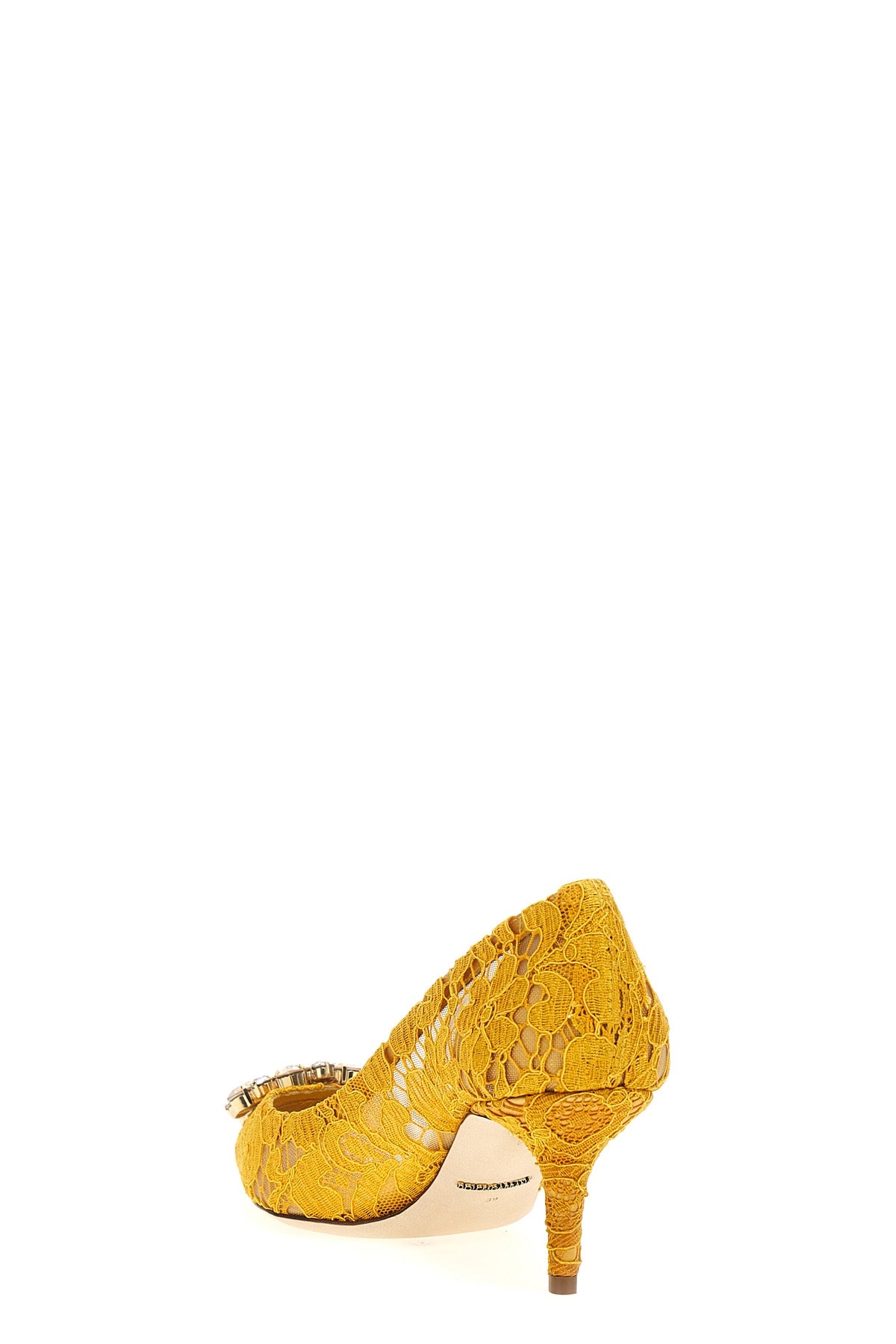 bellucci lace covered mesh pumps