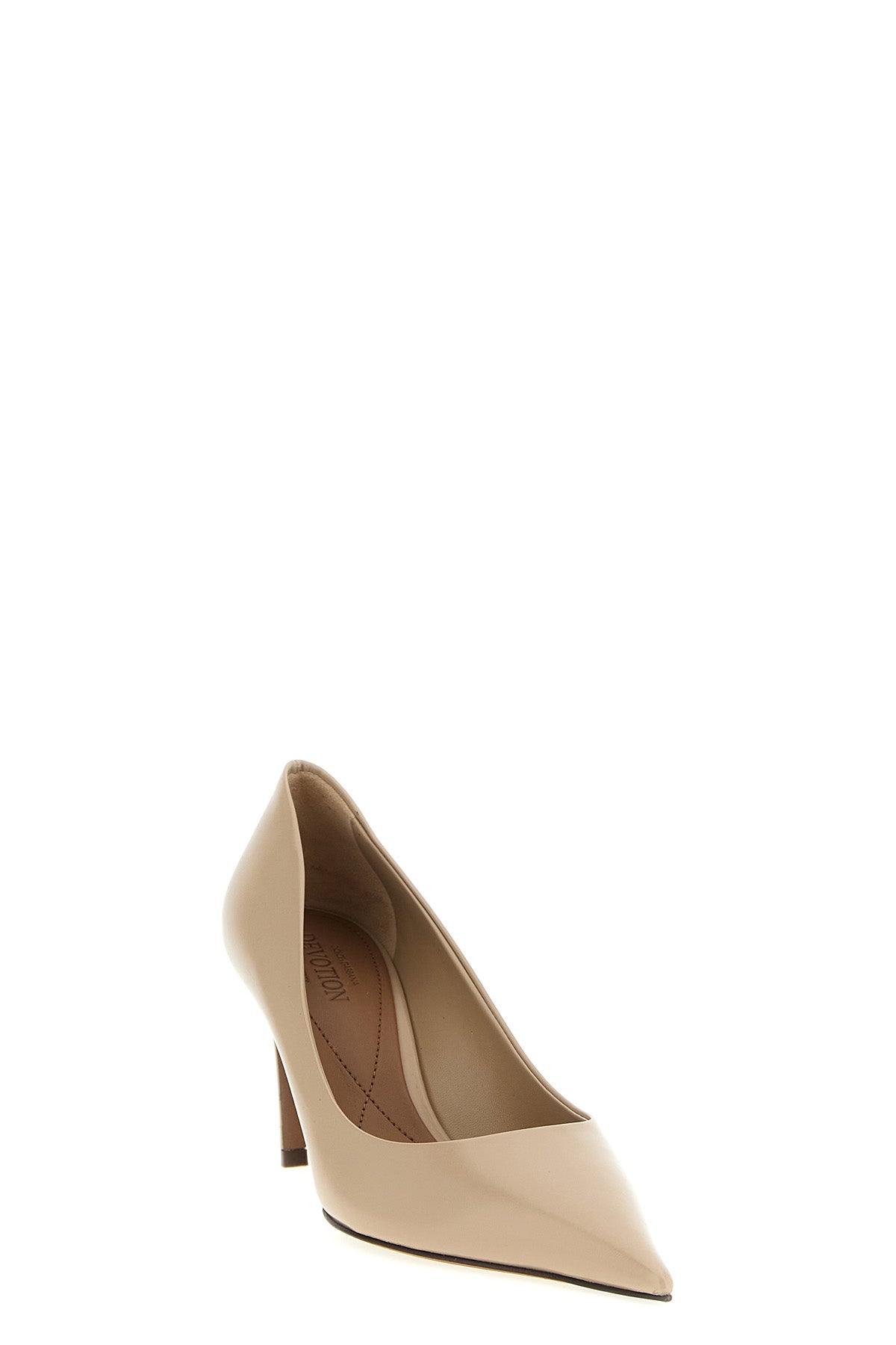 DOLCE amp; GABBANA 37.5 calf leather pointed pumps
