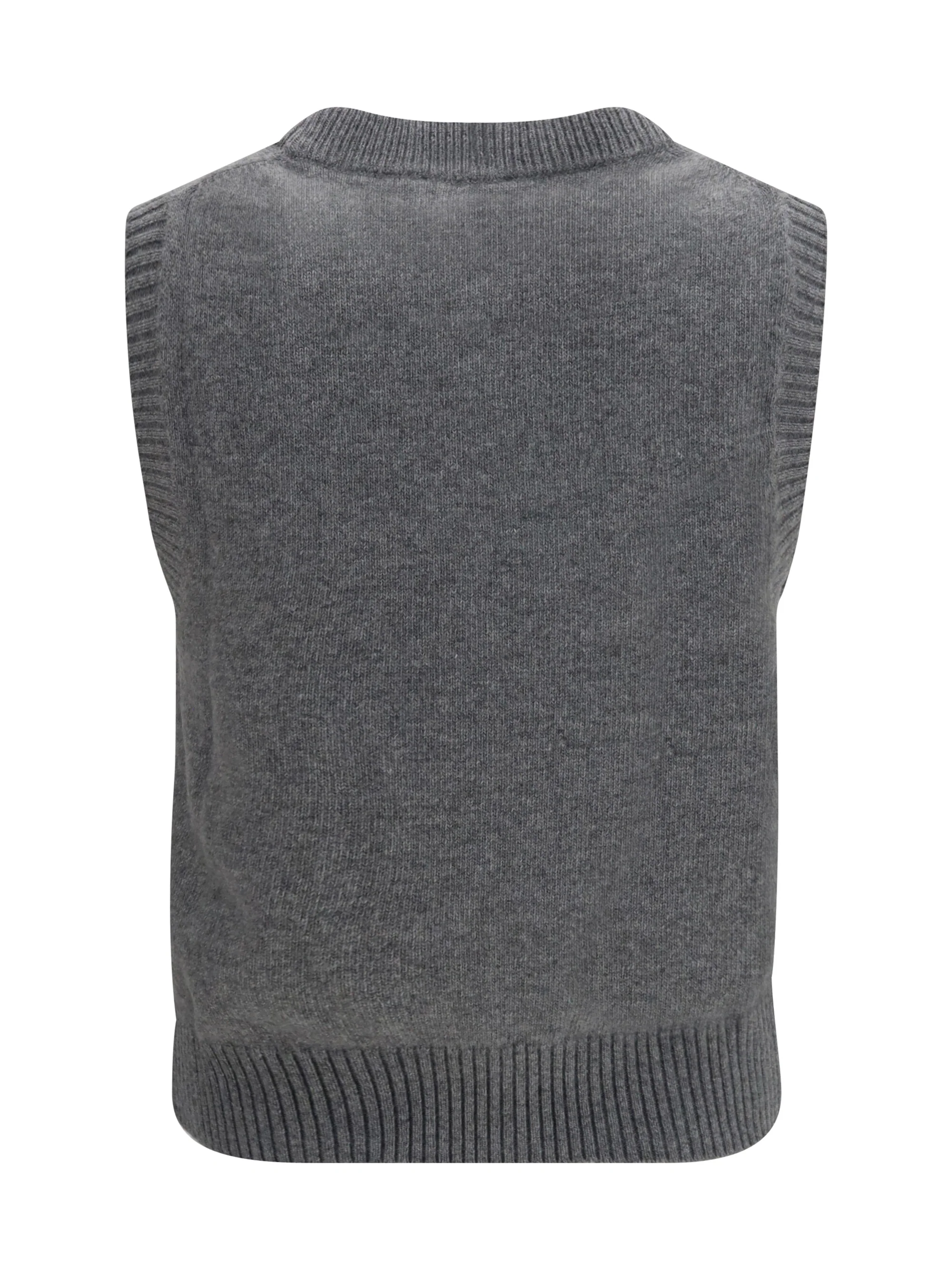 wool floral vest