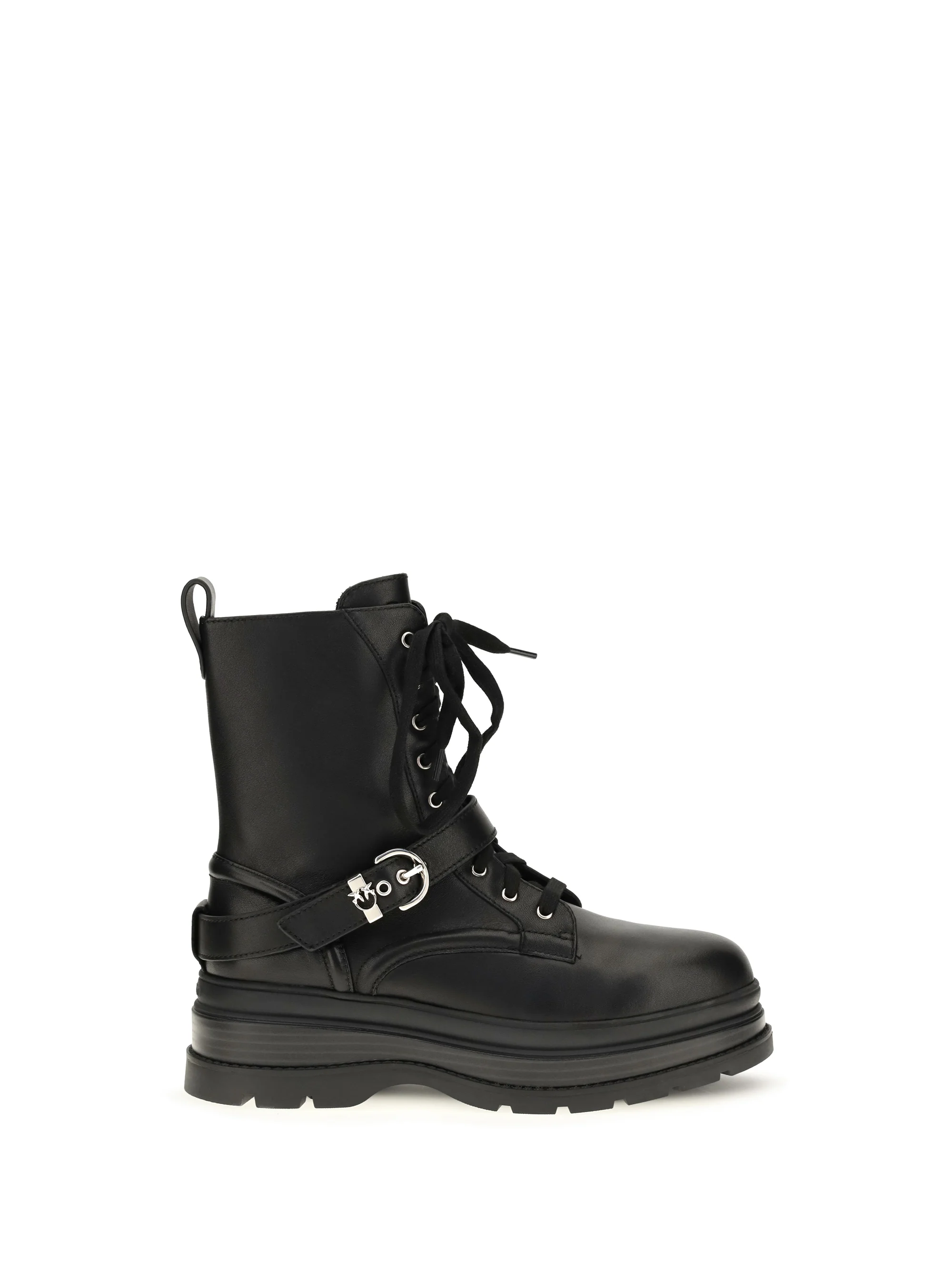 eva lace-up leather ankle boots