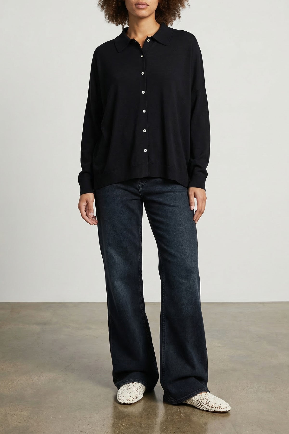 lady17 cashmere and silk blend cardigan