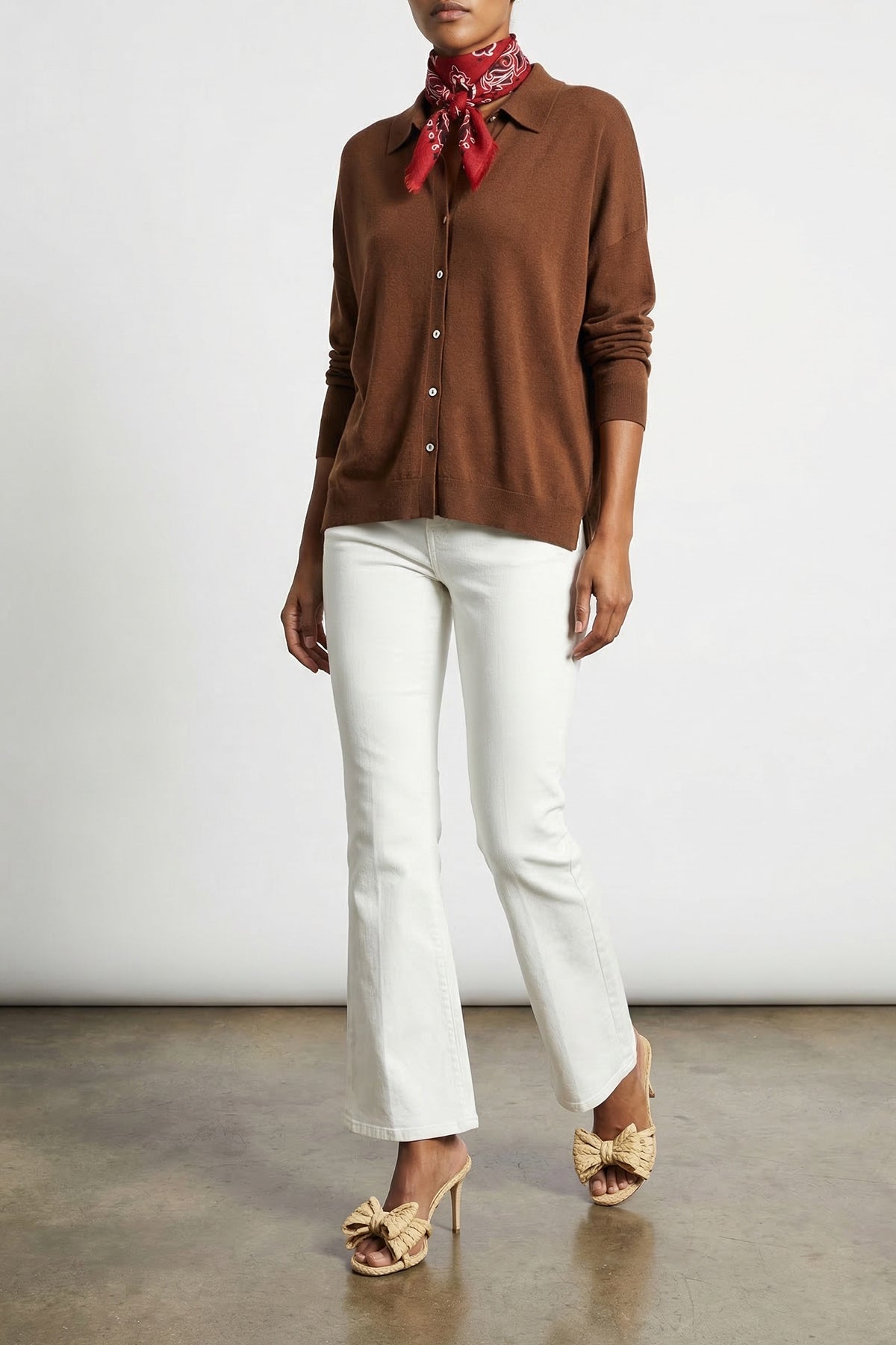 BE YOU M lady17 cashmere and silk blend cardigan
