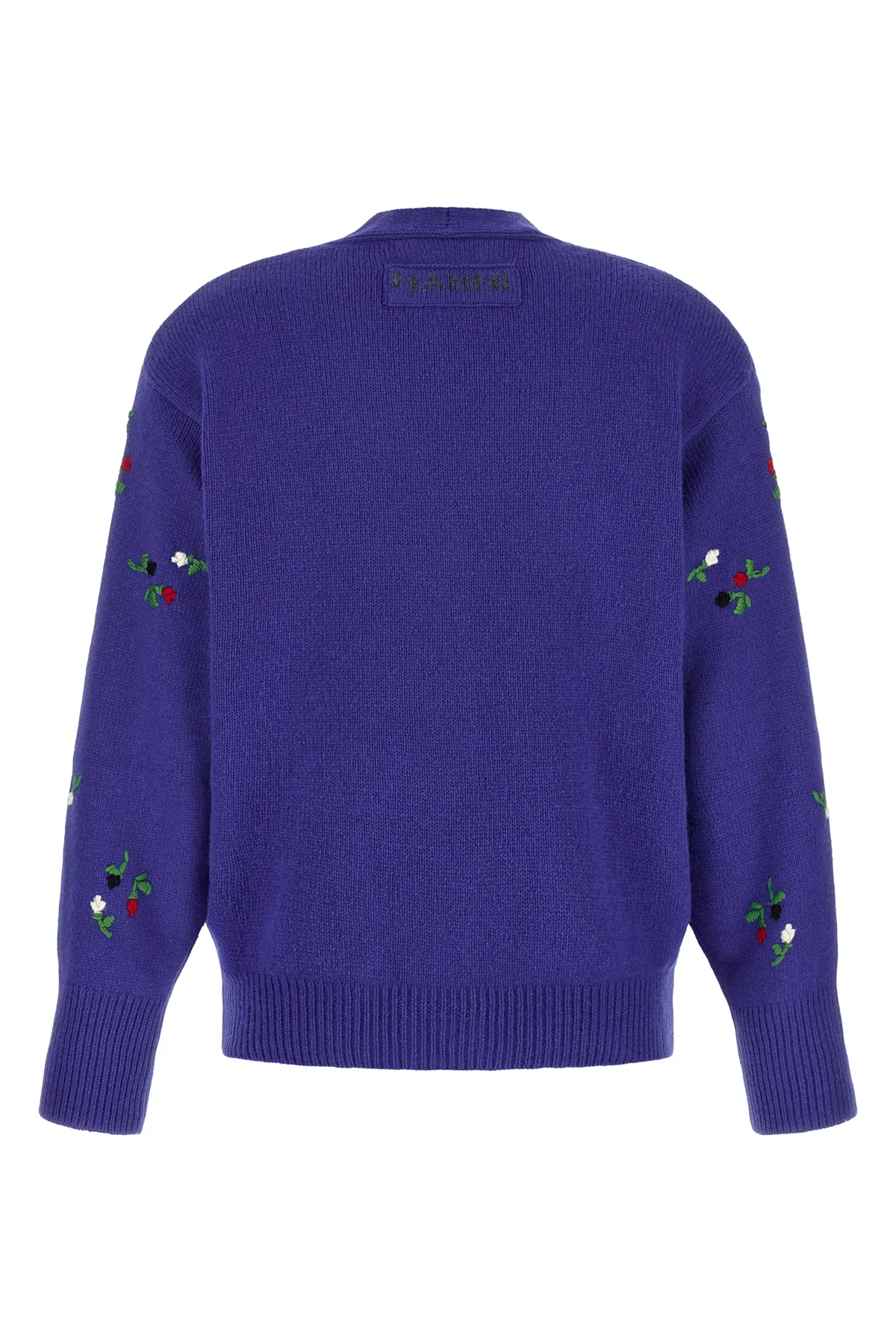 the marni cardigan in virgin wool and cashmere blend embodies a sophisticated an