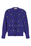 the marni cardigan in virgin wool and cashmere blend embodies a sophisticated an