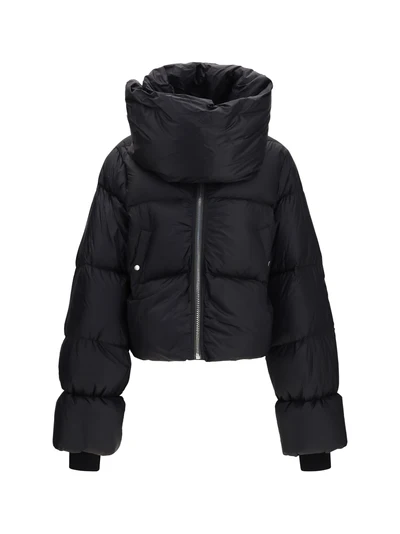 padded funnel neck jacket